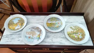 4 Platos Vintage IRABIA 4 Estaciones 640513926