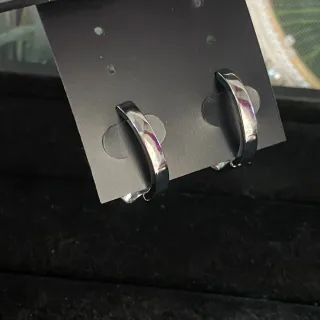 Pendientes de Aguamarina natural (anillos)