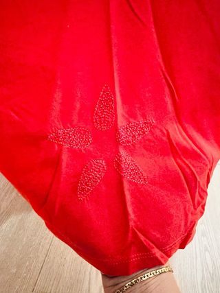 Camiseta Desigual coral transparencias XL