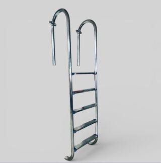 Escalera de piscina metálica