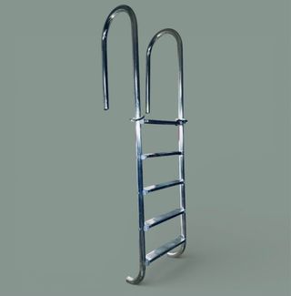 Escalera de piscina metálica
