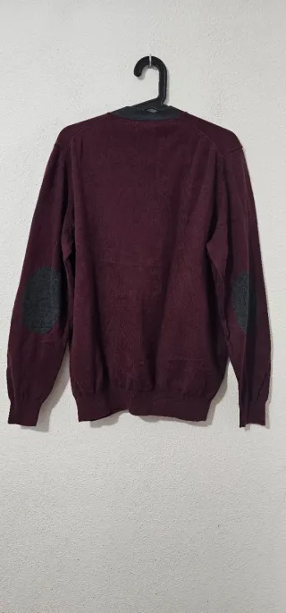 Cardigan Massimo Dutti Morado con coderas