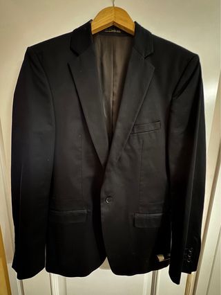 Americana Negra Hombre Zara