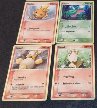 Lotto 12 Carte Pokémon EX Smeraldo (2005)