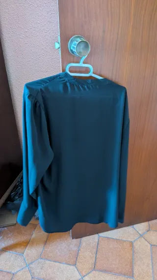 Camisa Yessica negra con lazo