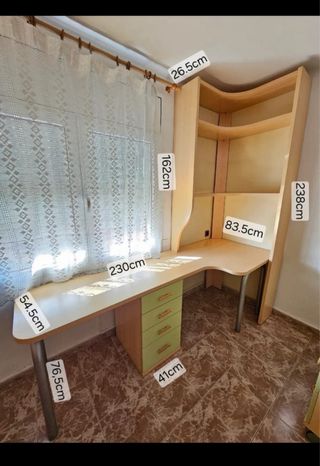 Litera + cama nido con colchones y muebles *OLESA