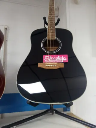 Guitarra Acústica Negra