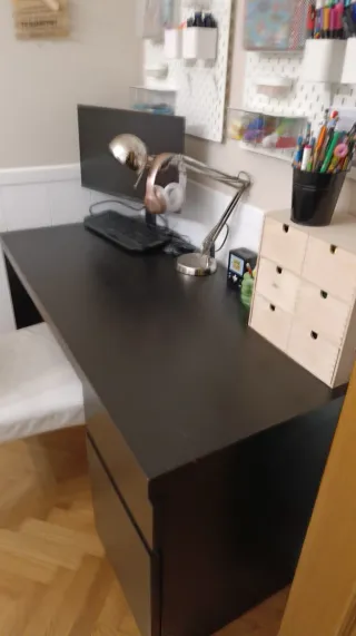 Escritorio malm Ikea negro