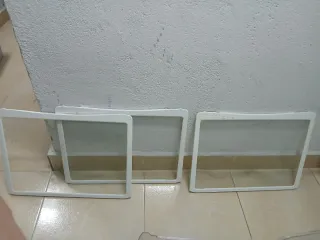 Baldas cristal nevera LG 60cm ancho