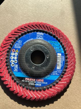 Disco lamellare PFERD POLIFAN CURVE 125mm 10pz