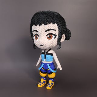 Zoey Figura Kpop Demon Hunters Textura Tejida 22cm