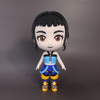 Zoey Figura Kpop Demon Hunters Textura Tejida 22cm