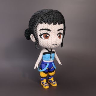 Zoey Figura Kpop Demon Hunters Textura Tejida 22cm