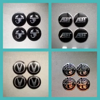 Pegatina 56mm tapabuje Acura Alta Romeo ABT Abarth