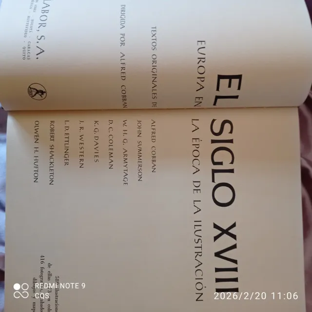 LIBRO EL SIGLO XVIII EDITORIAL LABOR S.A.