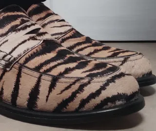 Botines Mocasín Piel Animal Print