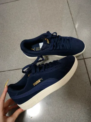 Zapatillas Puma Unisex Azul y Dorado