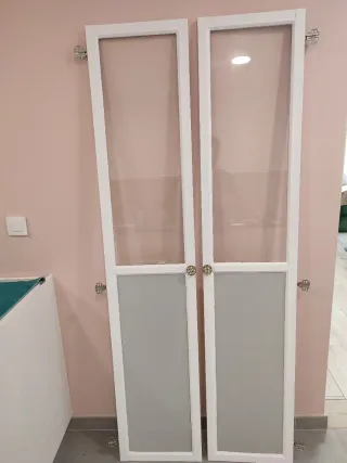 Puertas Billy/Oxberg Ikea Cristal y Madera