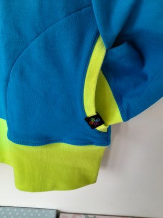 Sudadera Kilpi azul y verde