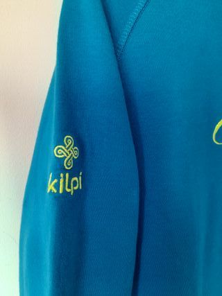 Sudadera Kilpi azul y verde
