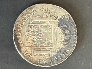 Moneda 1808 Carlos IIII Plata. 8 reales.