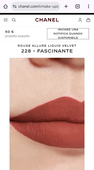 2 Rossetti Chanel Rouge Allure Liquid Velvet n.228