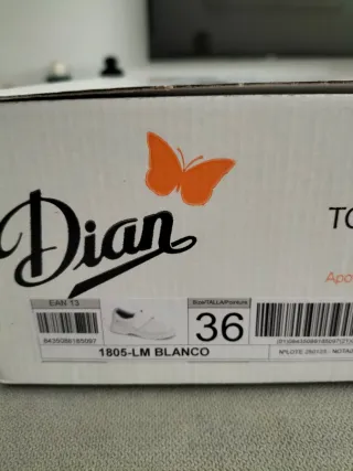 Zapatos Dian Blancos Talla 36 nuevos sin estrenar
