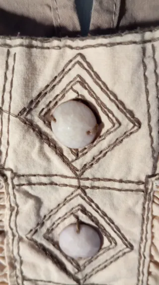 Vestido MHIA Beige/Marrón