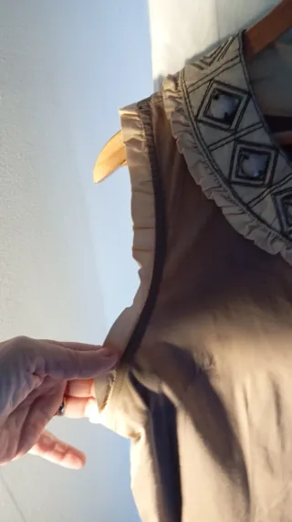 Vestido MHIA Beige/Marrón