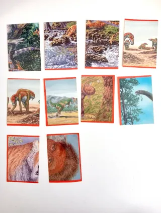 Lote Cromos El Gran Album de los Dinosaurios