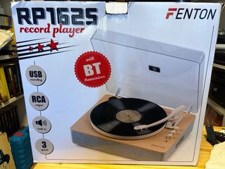 Tocadiscos Fenton Marrón y Gris