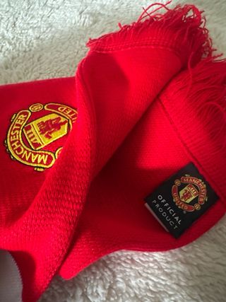 Bufanda Manchester United 1997. Cargador de regalo