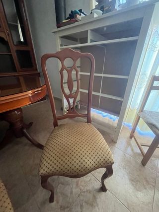 Conjunto comedor: Mesa + 6 sillas