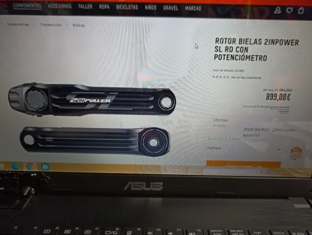 Potenciómetro Rotor 2INpower SL 175mm NUEVO