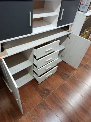 Aparador en color artico y madera