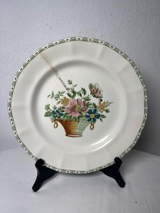 6 Platos La Cartuja colección Canasto Floral