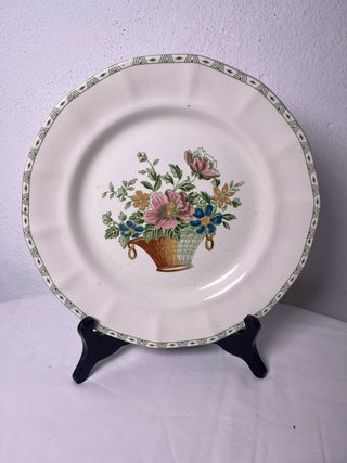 6 Platos La Cartuja colección Canasto Floral