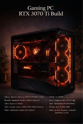 PC Gaming RTX 3070 Ti Ryzen 5 3600x