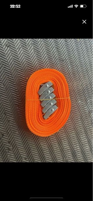 Cinchas naranjas con hebillas Pack 5 cinchas