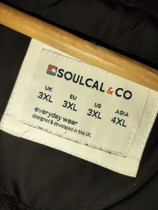 Chaqueta de invierno negra hombre