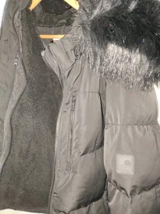 Chaqueta de invierno negra hombre