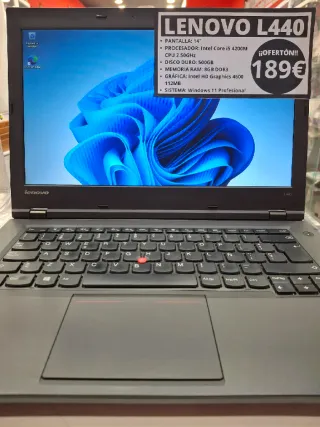 Portátil Lenovo ThinkPad Negro