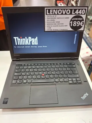 Portátil Lenovo ThinkPad Negro