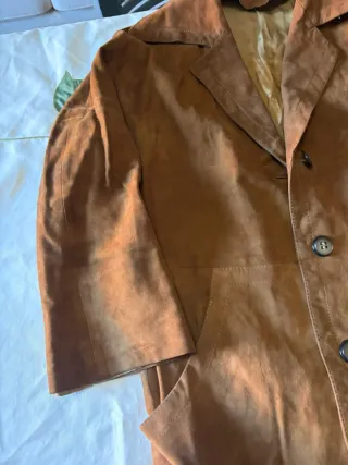 Giacca scamosciata vintage marrone
