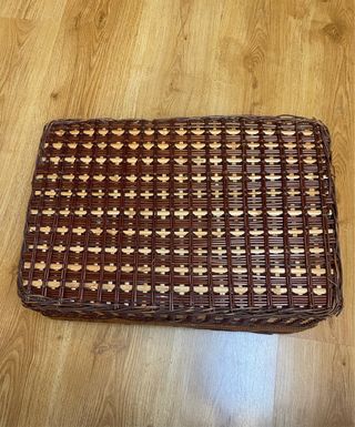 Cesta de picnic de mimbre
