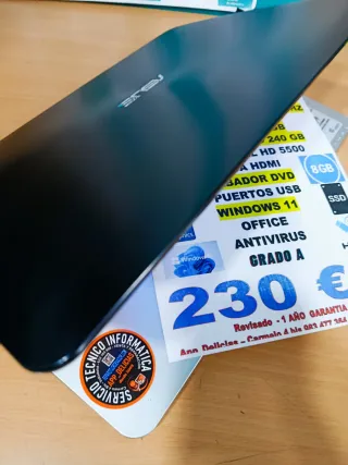 Portátil Asus i5 8GB RAM SSD 240GB