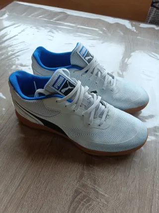 Zapatos Puma Hombre Blancos y Azules