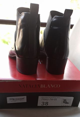 Botines piel negros talla 38