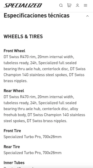 Bicicleta Specialized Roubaix Sport 2020 Talla 54