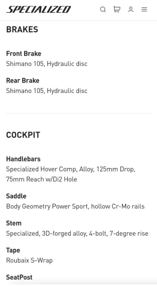 Bicicleta Specialized Roubaix Sport 2020 Talla 54